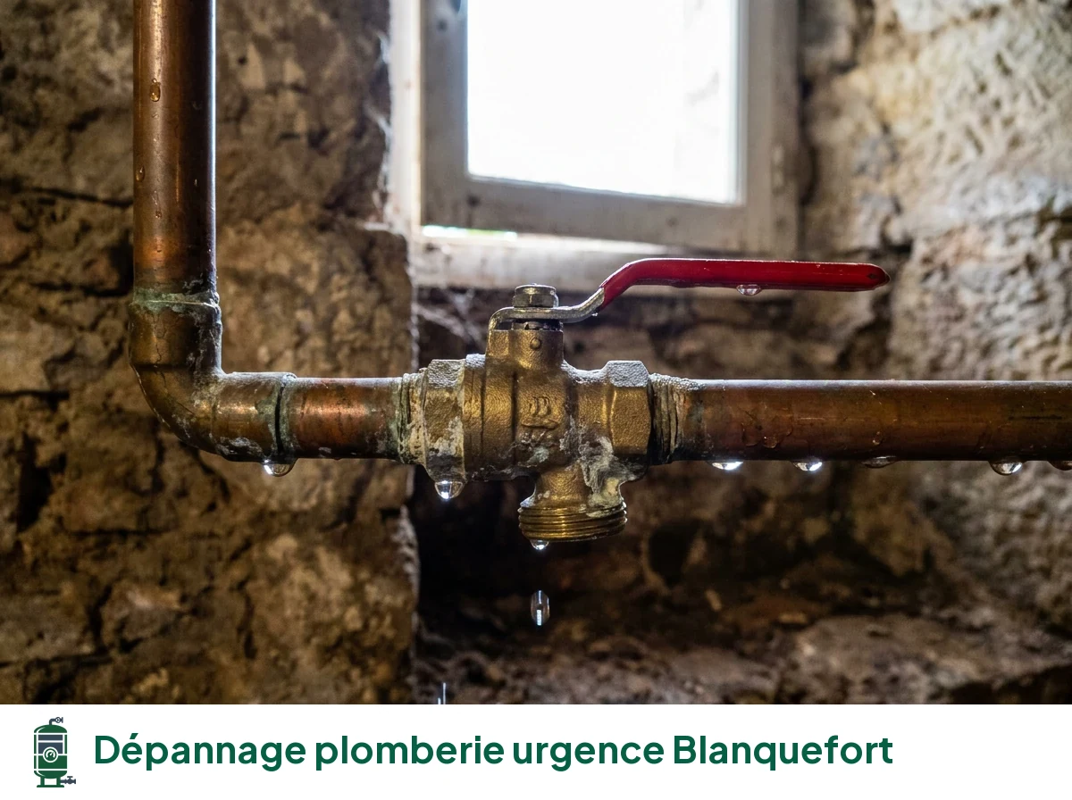 Dépannage plomberie urgence à Blanquefort