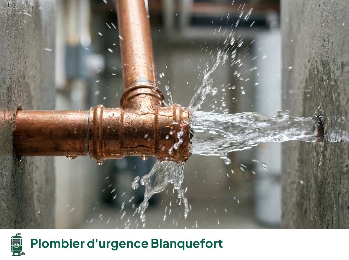 Plombier d'urgence à Blanquefort
