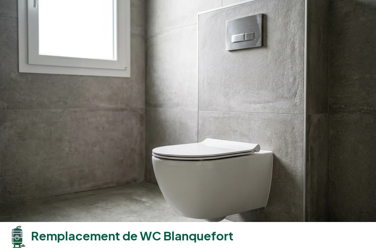 Remplacement de WC à Blanquefort