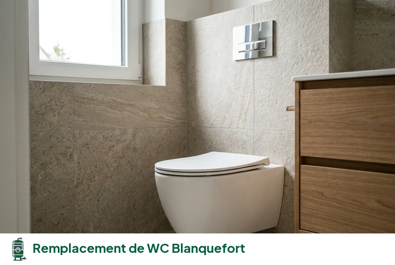 Remplacement de WC à Blanquefort