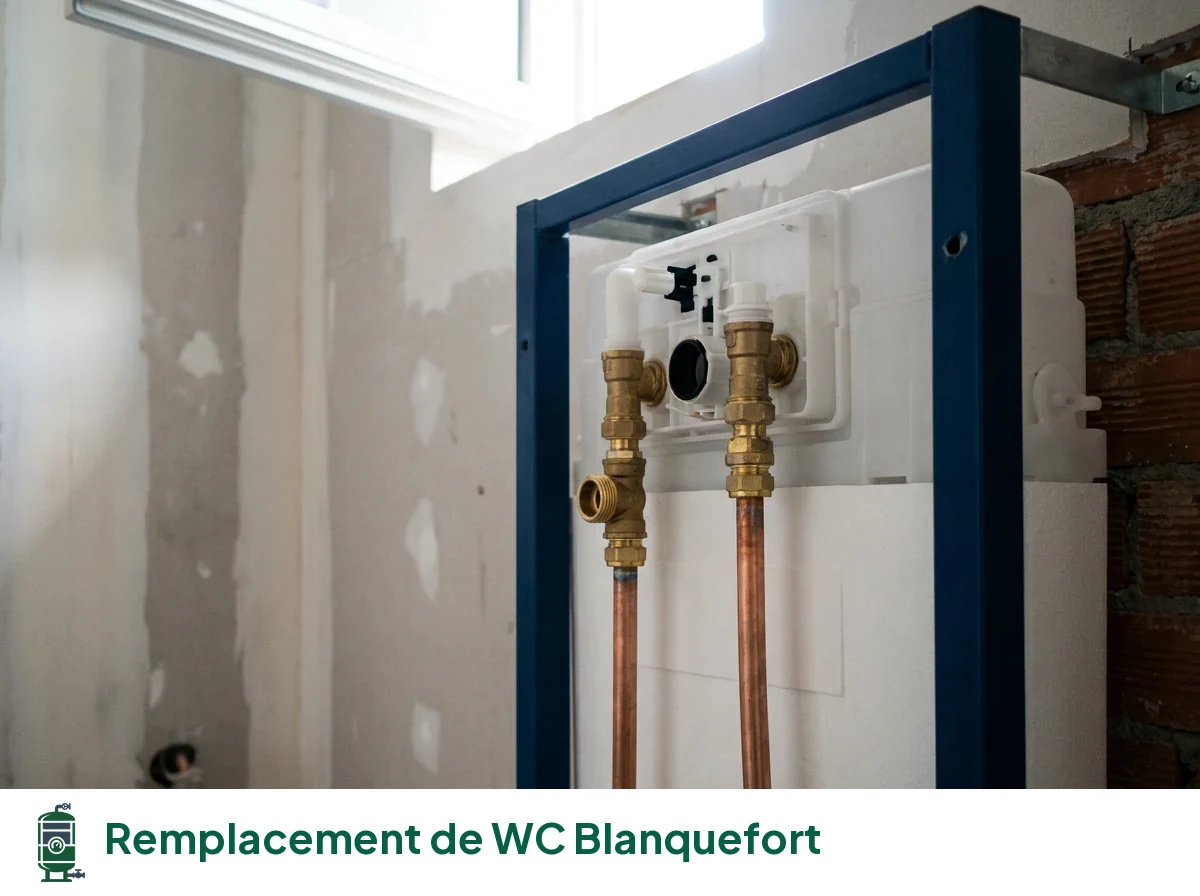 Remplacement de WC à Blanquefort