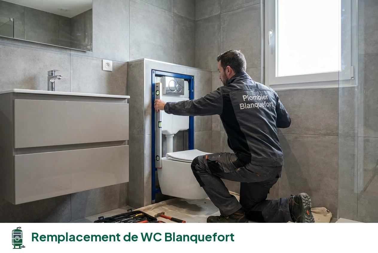 Remplacement de WC à Blanquefort